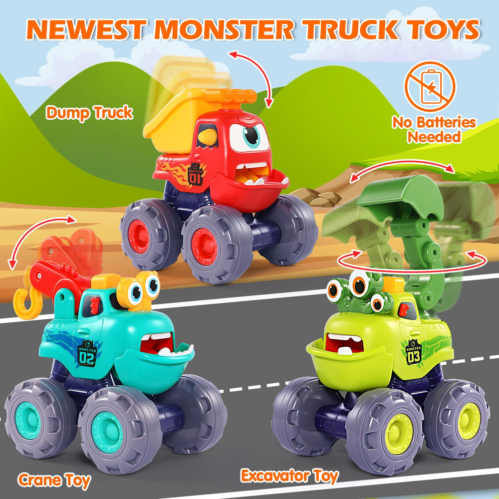 OCATO Monster Truck Dump Truck toy is durable for little hands.
