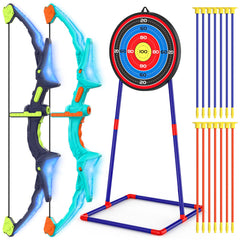 Ocditikl bow and arrow set with light-up bows for kids' playtime.