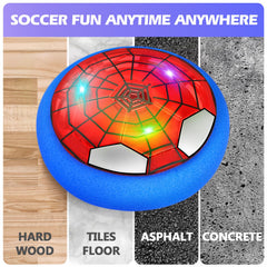 Ocditikl Hover Soccer Ball keeps play safe around furniture with cushioned edges.