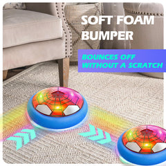 Ocditikl Hover Soccer Ball showcases spider design with glowing LEDs for extra fun.