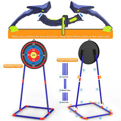 Ocditikl LED-illuminated archery toy for low-light rooms.