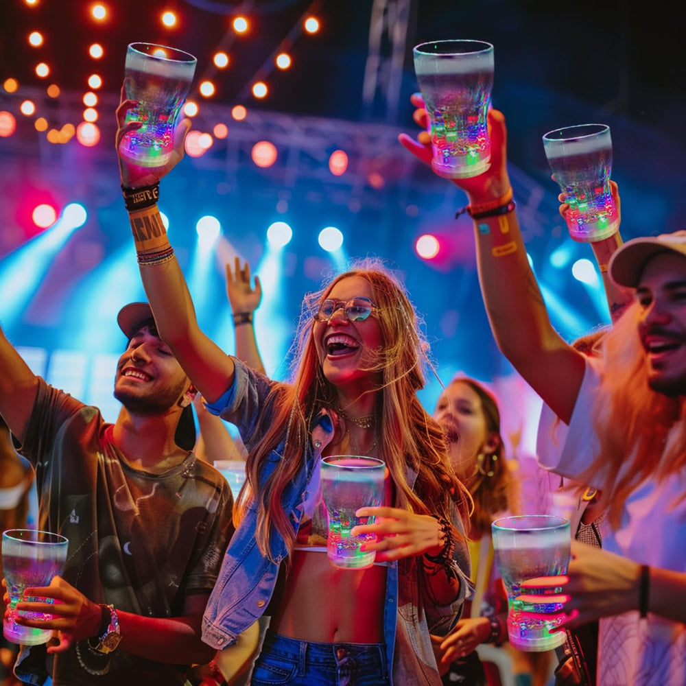 OceanWings glow cups offer three lighting modes to set the mood.