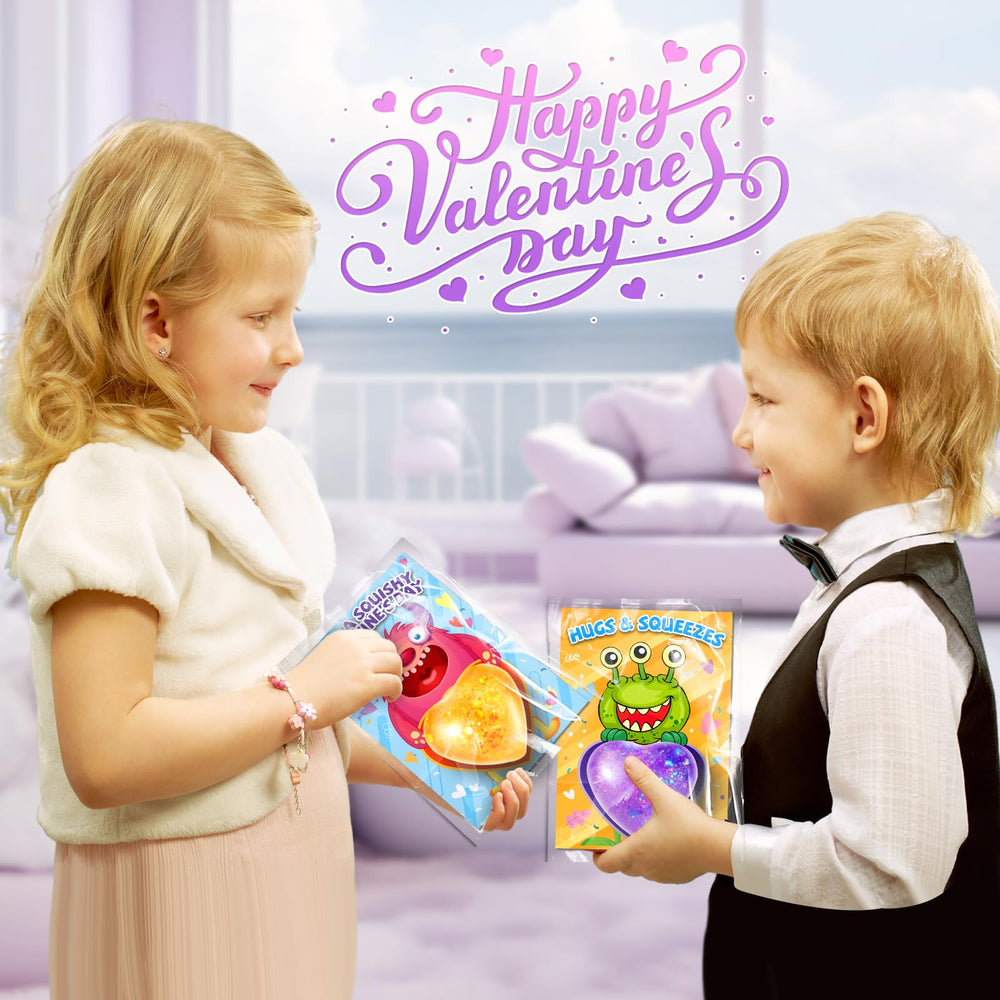 OCHIDO heart shape squeeze toys in multicolor for tactile play