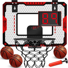 OCHIDO indoor basketball hoop with digital scoreboard for home play and family fun