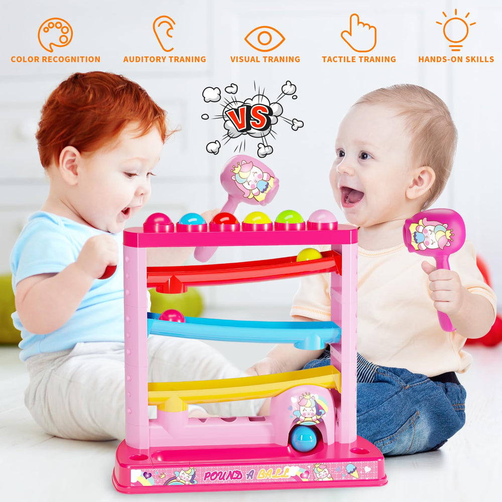 OCHIDO Montessori toy 3plus closeup shows colorful balls for eye tracking