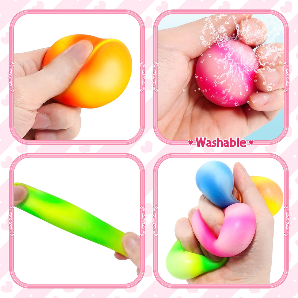 OCHIDO stretchy, bounce-back balls for repeated squeezes.
