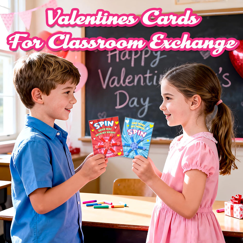 OCHIDO valentines cards with pop-tube design C in writing setup.