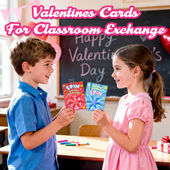 OCHIDO valentines cards with pop-tube design C in writing setup.