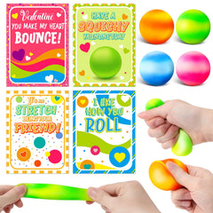 OCHIDO Valentines cards with squeeze balls for classroom gift exchange.