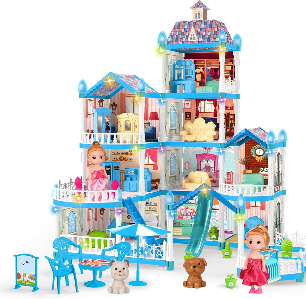 OCTERIC Doll House assembly instructions blue enable easy, collaborative setup.