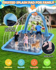 Octaplay splash pad quick hose setup for backyard fun