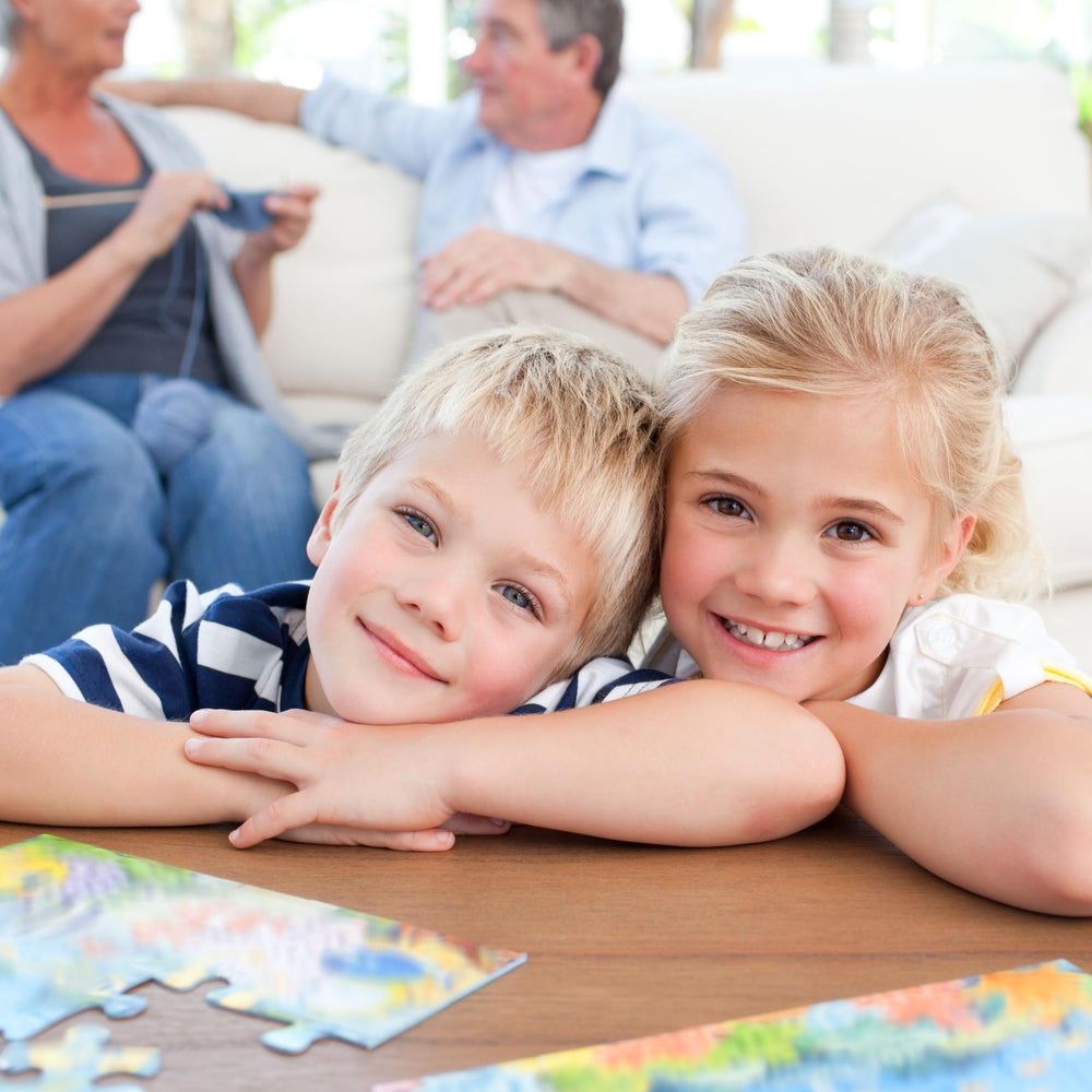 OCTERIC colorful puzzle pack image illustrating varied scenes for multisensory learning.