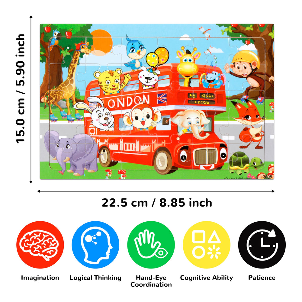 OCTERIC space puzzle image showing bold shapes for spatial awareness and concentration.