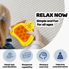 OCYGL handheld pop push toy – colorful bubbles support fine motor play.