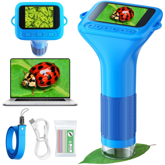 Odatay Kids Microscope with 1080p camera for clear, shareable micro-detail shots