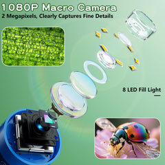 Odatay Kids Microscope uses LED illumination for bright, detailed views