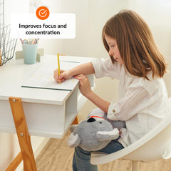 ODOXIA Koala weighted plush on bed promotes cozy relaxation and nap-time calm