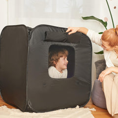 ODOXIA Sensory Tent folds compactly for easy storage between uses.
