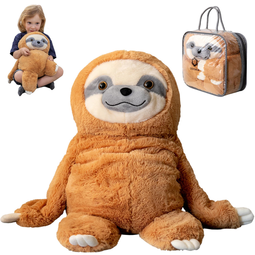 ODOXIA weighted sloth plush full-body view showing size and presence for calm use