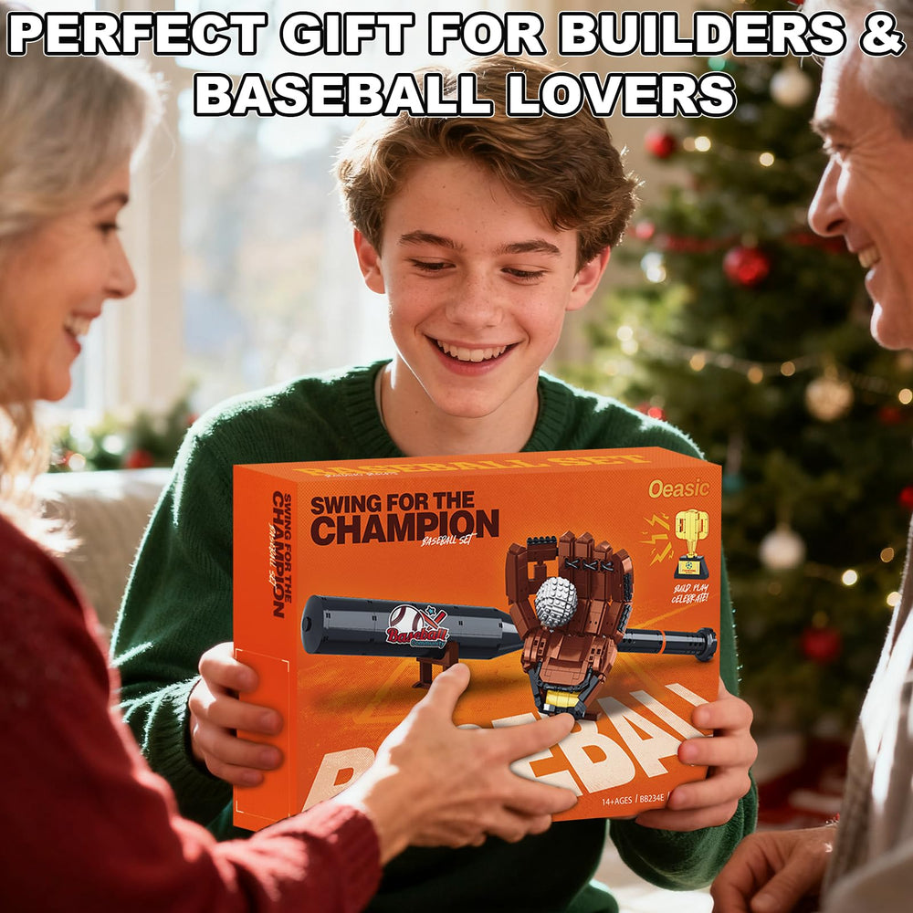 Oeasic Baseball Building Kit collectors set compatible with other brands for customization.