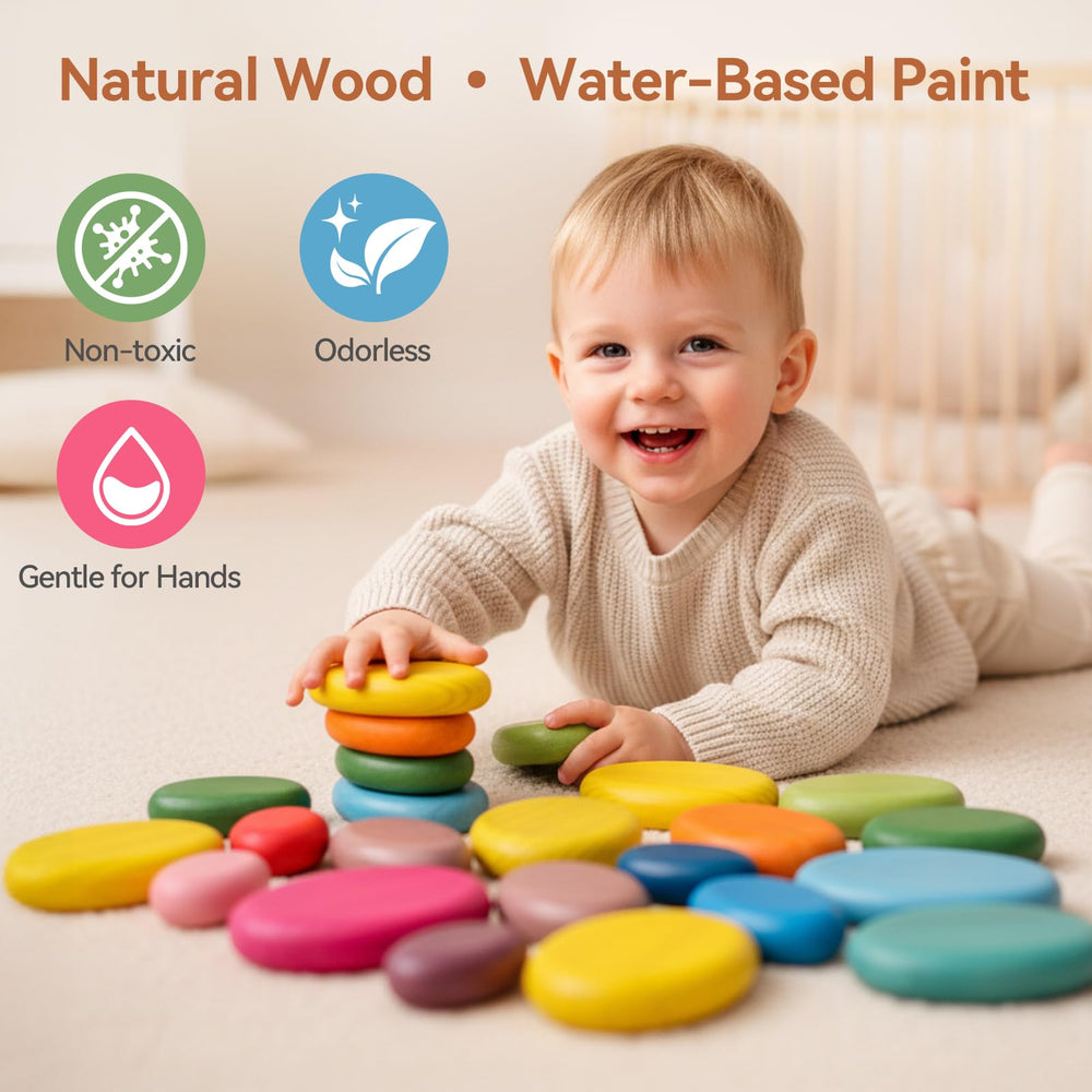 Kids build balance and coordination with OESSUF rocks in a calm, engaging setting.