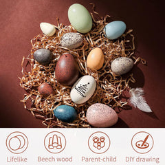 OESSUF hand-painted Easter eggs perfect for pretend kitchen play.