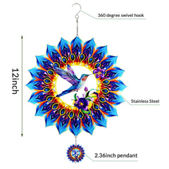 OFEWPAGA stainless steel wind spinner close-up highlights durable weather-ready construction.
