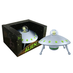 Off the Wall Toys alien glow-ufo in action for imaginative play in dim light