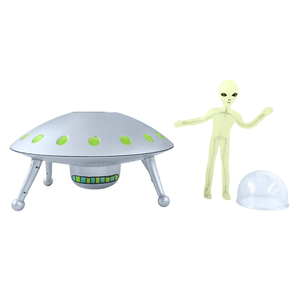 Off the Wall Toys UFO space ship detail with glow feature for night play