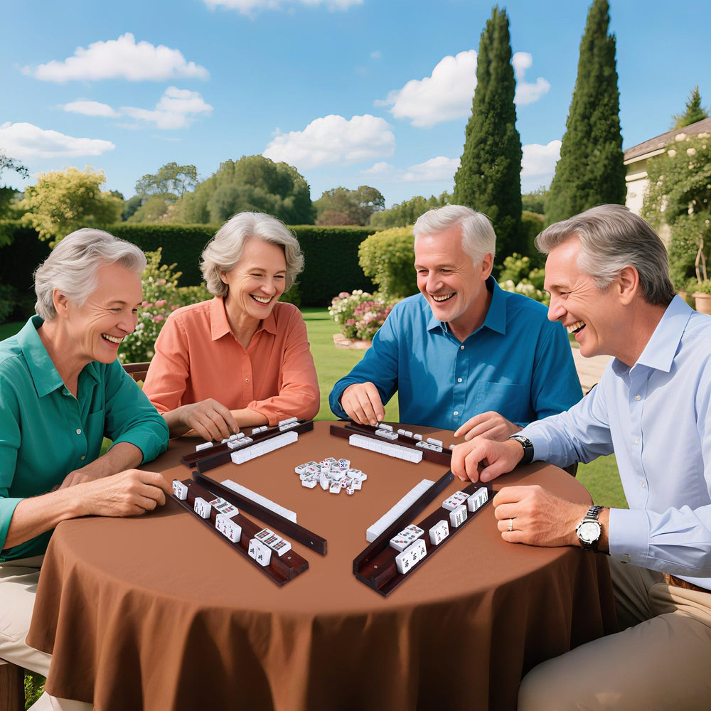 Offelec versatile racks suit American Mahjong and domino games.
