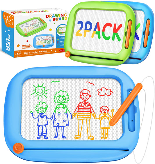 Officygnet two pack magnetic drawing boards for toddlers promote creativity and early learning.