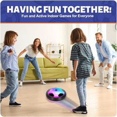 Bright LED colors enhance low-light play with Officygnet hover balls