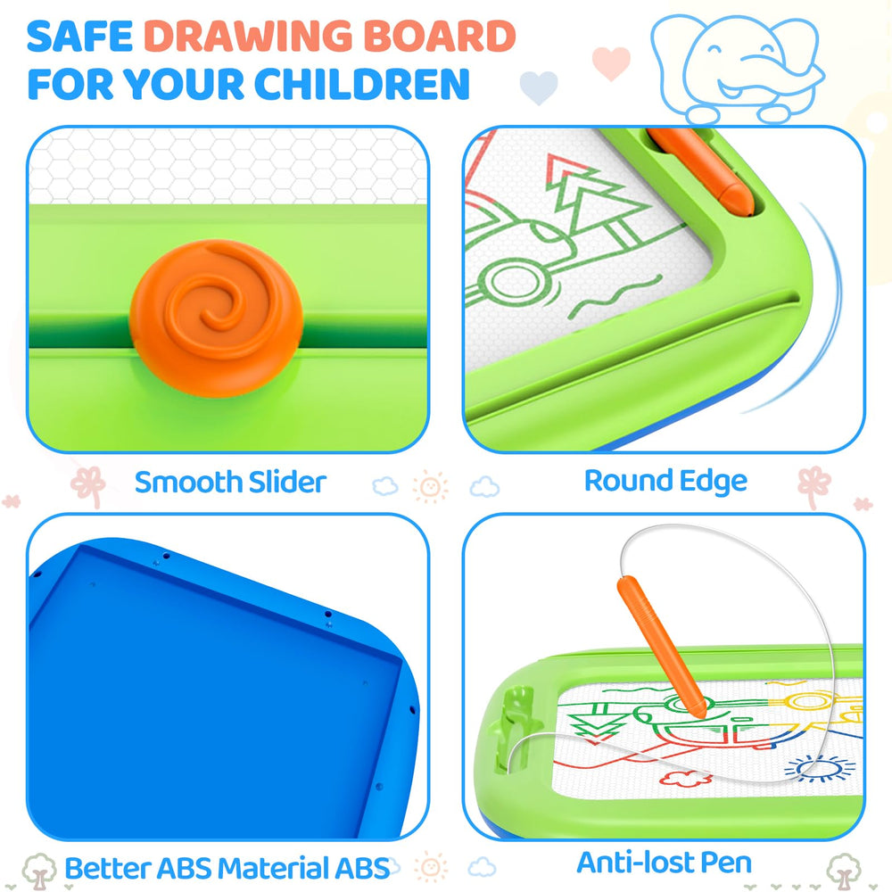 Officygnet magnetic pen with eraser knob delivers smooth, mess free drawing experiences.