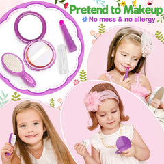 Officygnet makeup kit powder cake for safe pretend cosmetics and gentle beauty play.