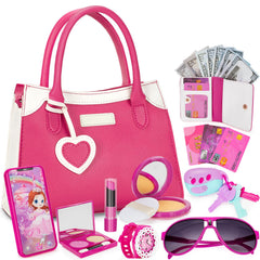Officygnet play purse handbag set for little girls, ideal for imaginative outings and dress-up fun.