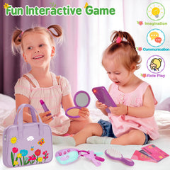 Officygnet purse toy smartphone with sounds to spark role-play shopping.
