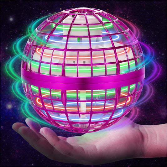 OFUN flying orb ball with cosmic glow for captivating indoor and outdoor play.