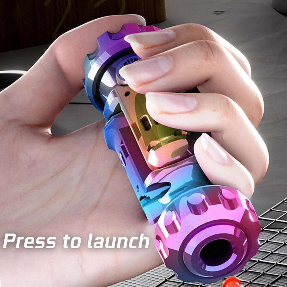 Ography metal fidget gun in black with premium hand feel.