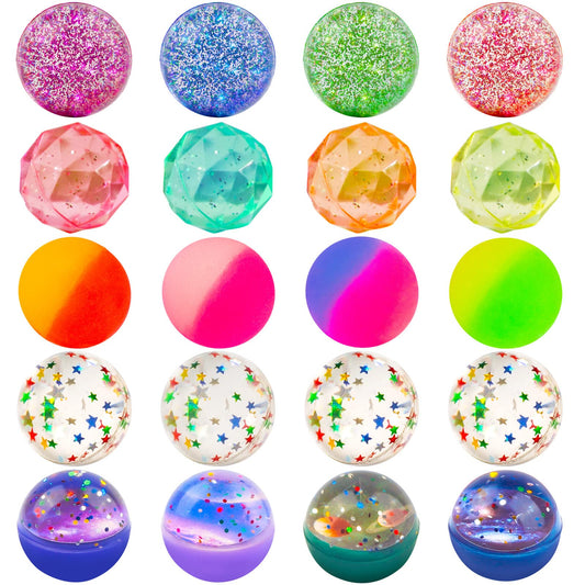 Ohanniewa bouncy balls 32mm assorted collection boosts active play and eye-hand coordination.