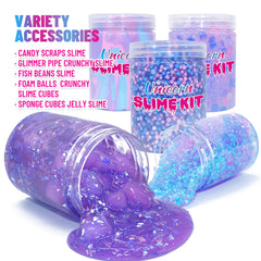 OHIECIHY Crunchy foam slime charm adds textured fun for tactile play.