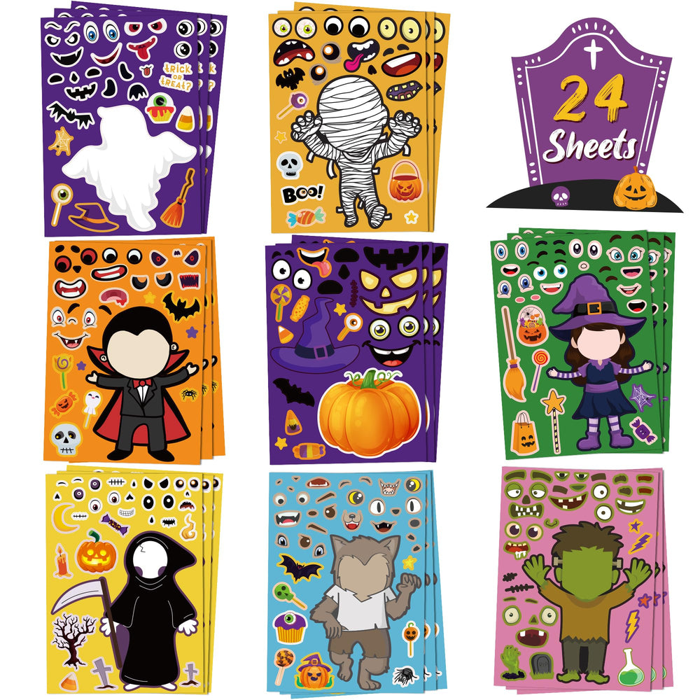 OHOME Halloween stickers safe materials for kid-friendly Halloween crafts.