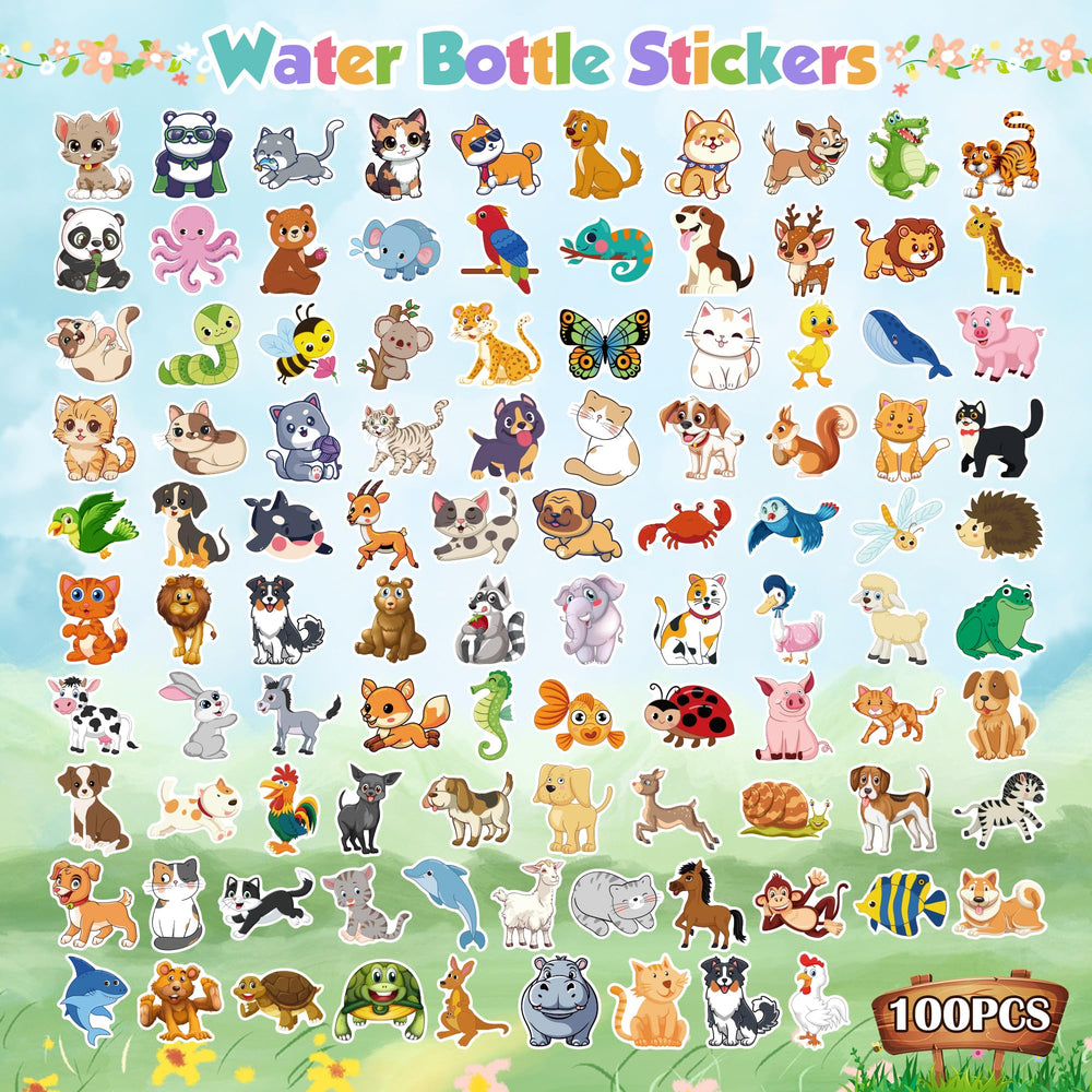 OHOME kawaii stickers 100 pcs: varied designs spark creativity in notebooks and crafts.
