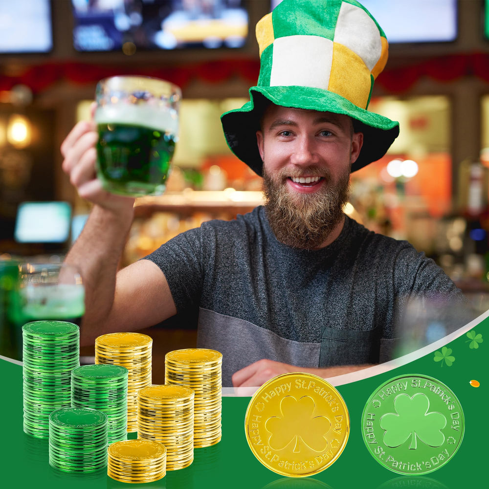 OHHOME shamrock coins help with DIY crafts and festive decorations.