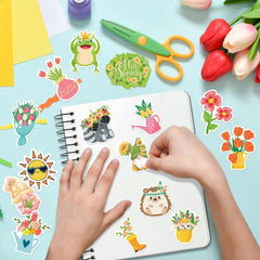 OHOME spring stickers for invitations and party decor with spring charm