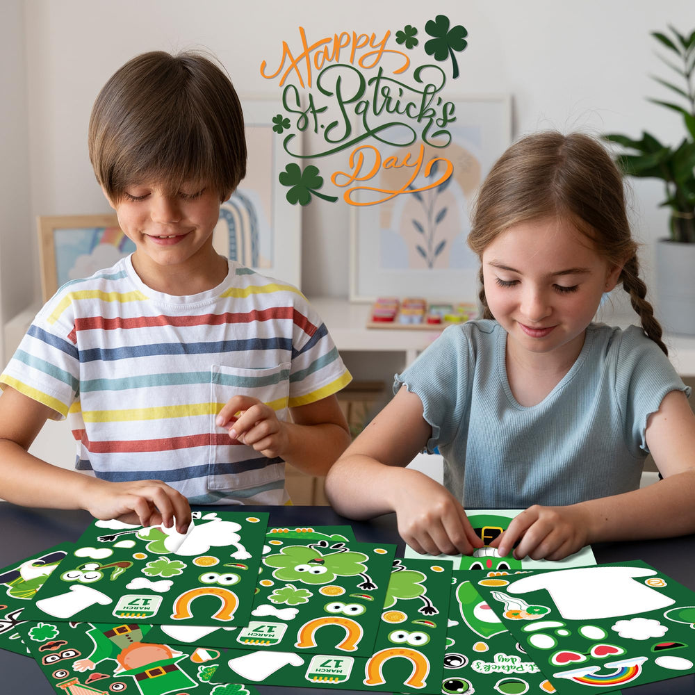 OHHOME St Patrick's Day stickers are non-toxic and kid-friendly.