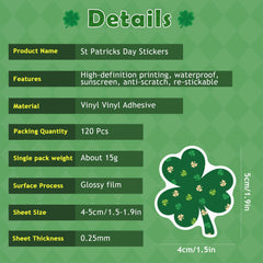 OHOME St Patricks Day stickers great as party favors and gifts.