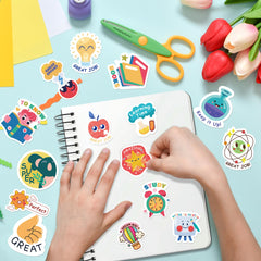 OHOME teacher reward stickers on assignments encourage effort and consistency.