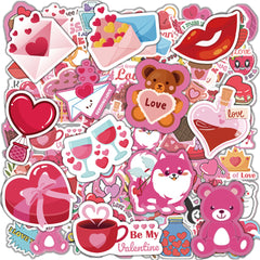 OHOME Valentines stickers with heart designs for classroom decor and gifts.