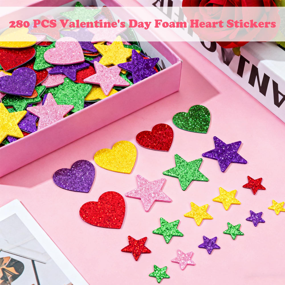OHOME valentines stickers kid-peel closeup for easy kid-friendly crafts