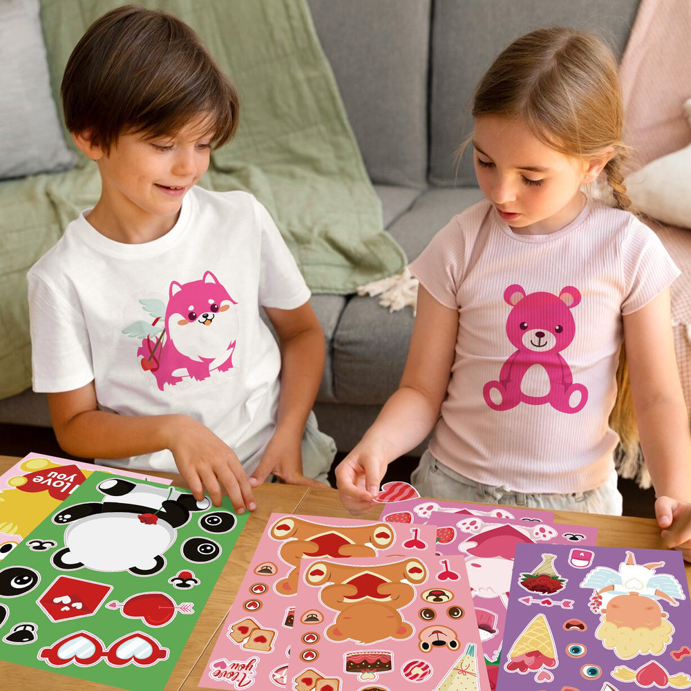 OHOME Valentines Stickers use safe materials for toddler and kid crafts.